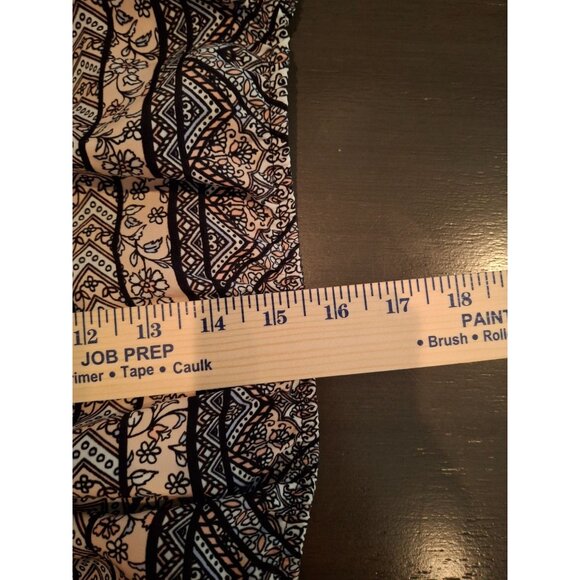 IZ Byer Womens Babydoll Top XL Black White Geometric Boho Y2K Spaghetti Straps - Picture 7 of 7